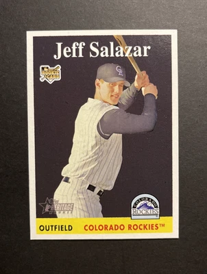 2007 Topps Heritage - Jeff Salazar #466 RC - Image 1 of 2