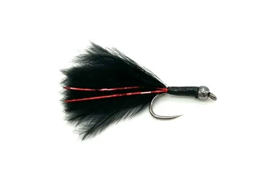 WORLD CLASS FLIES 6 x Black Stalking Bugs - Trout Fishing Flies - Fly Fishing