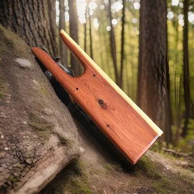 Vintage Cedar Wood Boot Jack Boot Remover 17x6 - Image 1 of 4