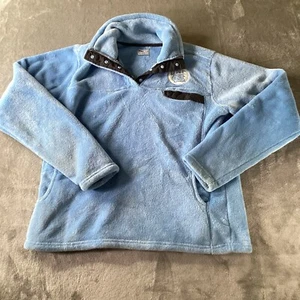 North Carolina Tarheels Jacket Women’s Large Fleece 1/4 Pullover Button Snap  - Picture 1 of 10