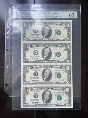 $10 1995 Federal Revenue Atlanta Star Note PMG67 - Image 1 of 2