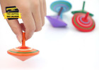 Gyroscope, 3 Pcs/Set Handmade Painted Wood Spinning Tops, Wooden Toys Educationa