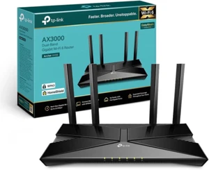 TP-LINK Archer AX58 Ax3000Mbps Router Wifi 6 Dual-Band, 4 Porta Gigabit 2402Mbps - Imagen 1 de 12