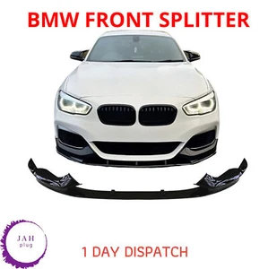 FRONT SPLITTER M PERFORMANCE LCI GLOSS BLACK FOR BMW 1SERIES F20 F21 M140I 15-18 - Picture 1 of 16