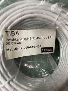 TIBA Patchkabel RJ45-RJ45 SF/UTP - 20 m - NEU! - Bild 1 von 3