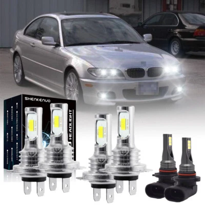 Se adapta a BMW 330Ci 325Ci 2001-2006 6x Combo Faro LED Bombillas Antiniebla Kit EE. UU. Foto 1 de 4