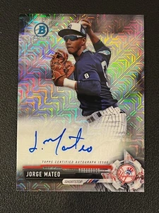 Jorge Mateo 2017 Bowman Chrome Auto MOJO Mega Box Yankees BMA-JM - Picture 1 of 2