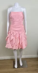Vintage Tadashi 80er Jahre hübsches Kleid in rosa Größe 8 - Bild 1 von 9