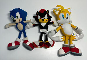 Gosh Int Sonic X Sonic The Hedgehog Two Tails Shadow Plush Toy Bundle VTG 10-12”