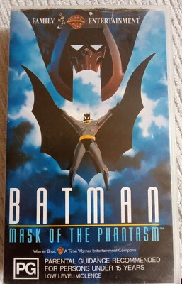 BATMAN Mask of the Phantasm VHS video animated Mark Hamill PAL Warner Video GOOD - Image 1 of 4