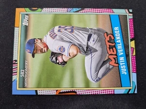 2023 Topps Montgomery Club Baseball Card # 4 Justin Verlander - New York Mets - Picture 1 of 3