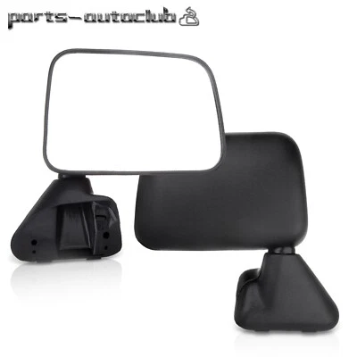 Mirror Set For 1989-1995 Toyota Pickup Manual Folding Textured Black - Image 1 of 4