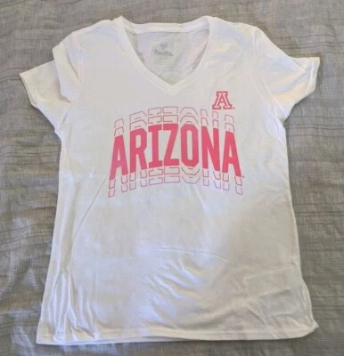 Camiseta de manga corta Arizona WILDCATS para mujer talla M blanca rosa Foto 1 de 3