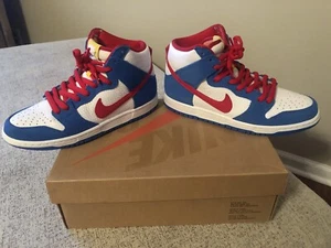 Nike SB Dunk High Pro ISO Doraemon Light Photo Blue Red CI2692-400 Men's 8 - Picture 1 of 9