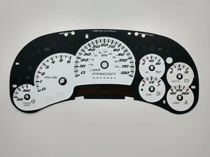 Silverado SS Style White Gauge Face 2006 2007 2500 Gas GM Clusters LED Edition - Picture 1 of 12