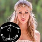 Headwear Crystal Rhinestone Head Chain Wedding Jewelry Water Drop Pattern