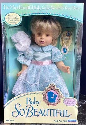 Rare Hard To Find Baby So Beautiful Doll Playmates #7350 1995 NIB - Image 1 of 4
