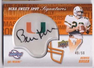 2011 Upper Deck Sweet Spot Veteran Signatures Bernie Kosar Auto 49/50 Miami - Picture 1 of 2