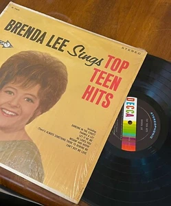 BRENDA LEE lp vinyl 50’s Sings Top Teen Hits DECCA DL74626 Shrink Rock & Roll - Picture 1 of 6