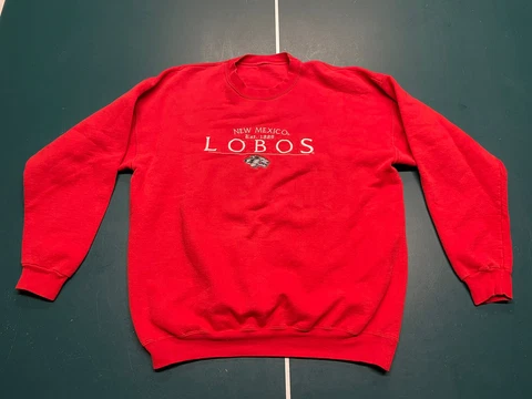 New Mexico Lobos NCAA Crew Neck Pullover Sweatshirt Size XL Cover
