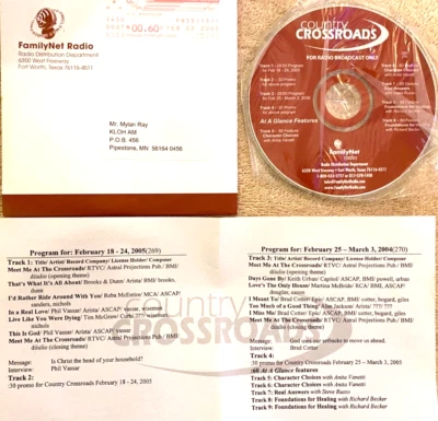 2/18-3/17/05 BROTHER JON RIVER'S COUNTRY CROSSROADS 4 30 MIN SHOWS, 4 GUESTS - Image 1 of 2