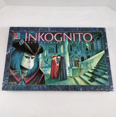 INKOGNITO Board Game German Edition w/ English Translation Used COMPLETE MB 1988 - Image 1 of 4
