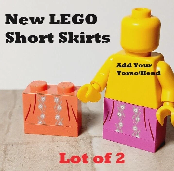 New LEGO Skirt Set Embroidered Silver Princess Kid Tween Teen Plain Hem Shoe Leg - Изображение 1 из 1