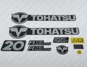 Tohatsu 20HP Four Stroke Efi Outboard Engine Decals Sticker Set 20 HP - Picture 1 of 6