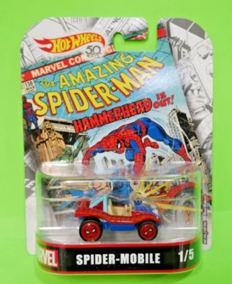 ¡Nuevo! Hot Wheels 1:64 Retro Entertainment The Amazing Spider-Man Spider-Mobile Foto 1 de 4