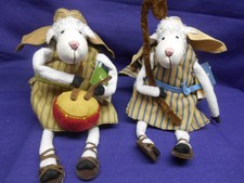 2 Really Woolly Sheep Shepherds Jake & Zeb Hallmark DaySpring 2005 New w/tags