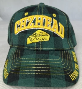 1848 Brand Green Bay Chzhead Green Plaid Cheese Head Living The Dream Hat Cap - Picture 1 of 6