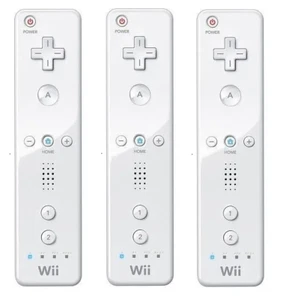 3x Official Genuine Nintendo Wii Wireless Remote Motion Controller - White (Wii) - Picture 1 of 3