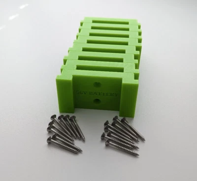 PACK de 8 soportes de pared para baterías EGO 56 voltios Foto 1 de 2