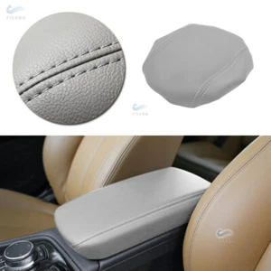 Gray Leather Armrest Center Console Lid Cover For BMW 1 Series F20 2016-2020 - Picture 1 of 7