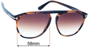 Lentes de repuesto para gafas de sol SFx para Tom Ford Jasper TF835 - 58 mm de ancho - Imagen 1 de 7