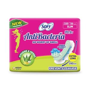 Sofy Antibacteria X-Large Extra Long Pads - Pack of 28 Count free ship