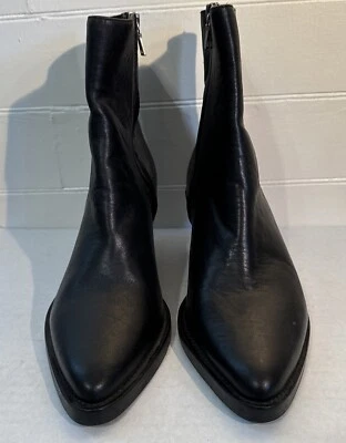 Jack Erwin Myra Botín Botín 8 Negro Napa Cuero Cuña Witchey Punta Puntera Foto 1 de 4