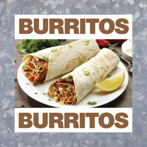 Burritos Mexican Food - Decal Concession Stand Food Truck Sticker - Picture 1 of 1