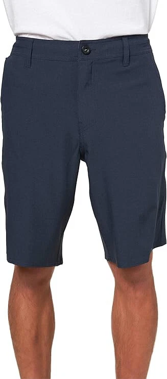 O'NEILL Drive size 40 Large Mens Stretch Chino Flat-Front Shorts in Navy Blue