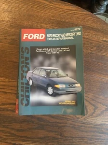 CHILTON’S 8270 Ford Escort and Mercury Lynx, 1981-95 Repair Manual Service - Imagen 1 de 7