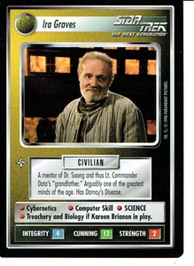 STAR TREK CCG Q CONTINUUM RARE KARTE IRA GRAVES - Bild 1 von 1