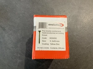 Evolution Pozi Double Countersunk Head Woodscrew With Nibs 5.0 X 50mm (Qty. 400) - Picture 1 of 3