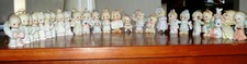 Precious Moments Christmas Porcelain Ornament 1984-2009. 25 total
