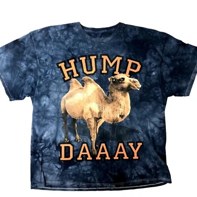 Camiseta The Mountain 3D Azul Lavado a Piedra HUMP DAAAY Día CAMEL 2XL Foto 1 de 4