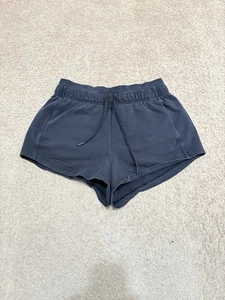 Lululemon Inner Glow 3" Shorts Women's 8 Black French Terry Fabric - Picture 1 of 7