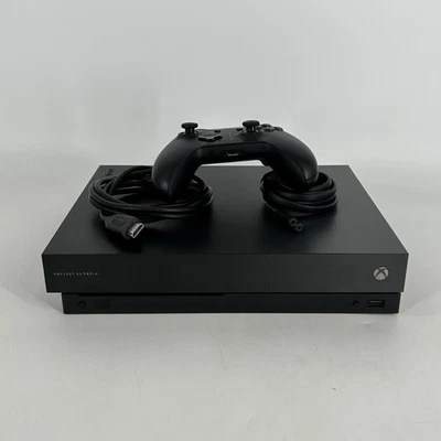 Consola Microsoft Xbox One X Negra 1TB con Mando/HDMI/Cable de Alimentación - Excelente Foto 1 de 4