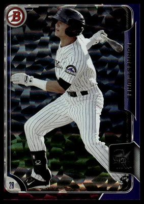 2015 Bowman #BP18 Forrest Wall Prospects Purple Ice #/50 - Image 1 of 2