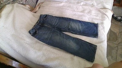 Pantalones de mezclilla B'Gosh clásicos azules para niños talla 6H, ajustes internos, 100 % algodón 5 bolsillos Husky Foto 1 de 4