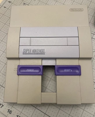 Super Nintendo Top Shell snes console shell replacement Power Reset Good Shape - Image 1 of 4