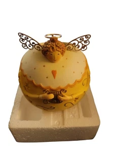  Partylite Roly Poly Harfe Engel Porzellan Teelicht Kerzenhalter - Bild 1 von 7